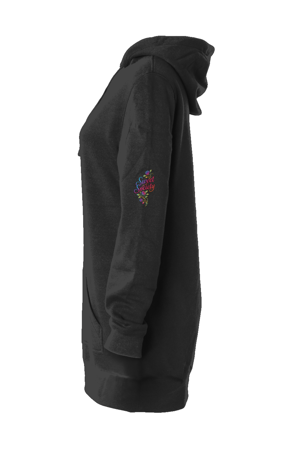 Electrik Love Hooded Sweatshirt Dress-Sweet Society