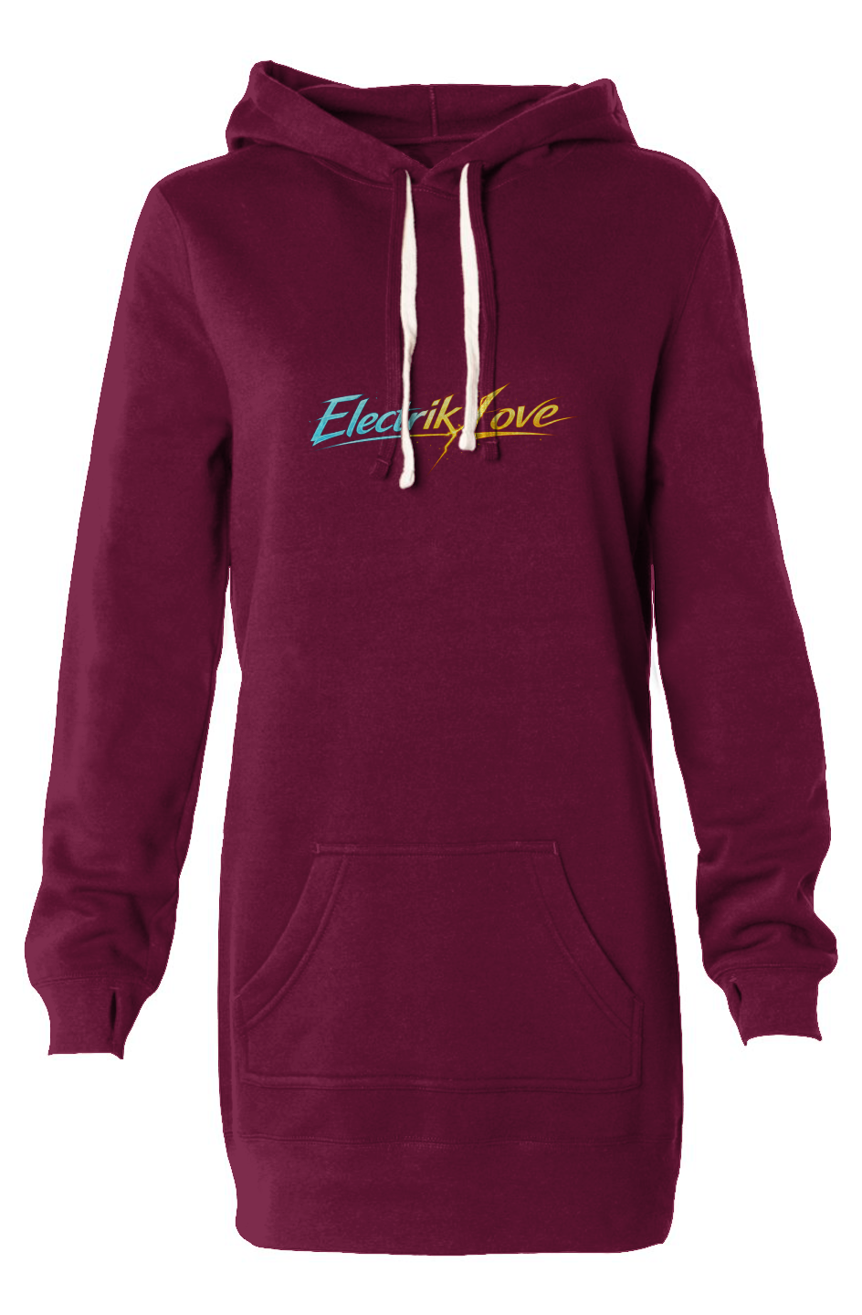 Electrik Love Hooded Sweatshirt Dress-Sweet Society