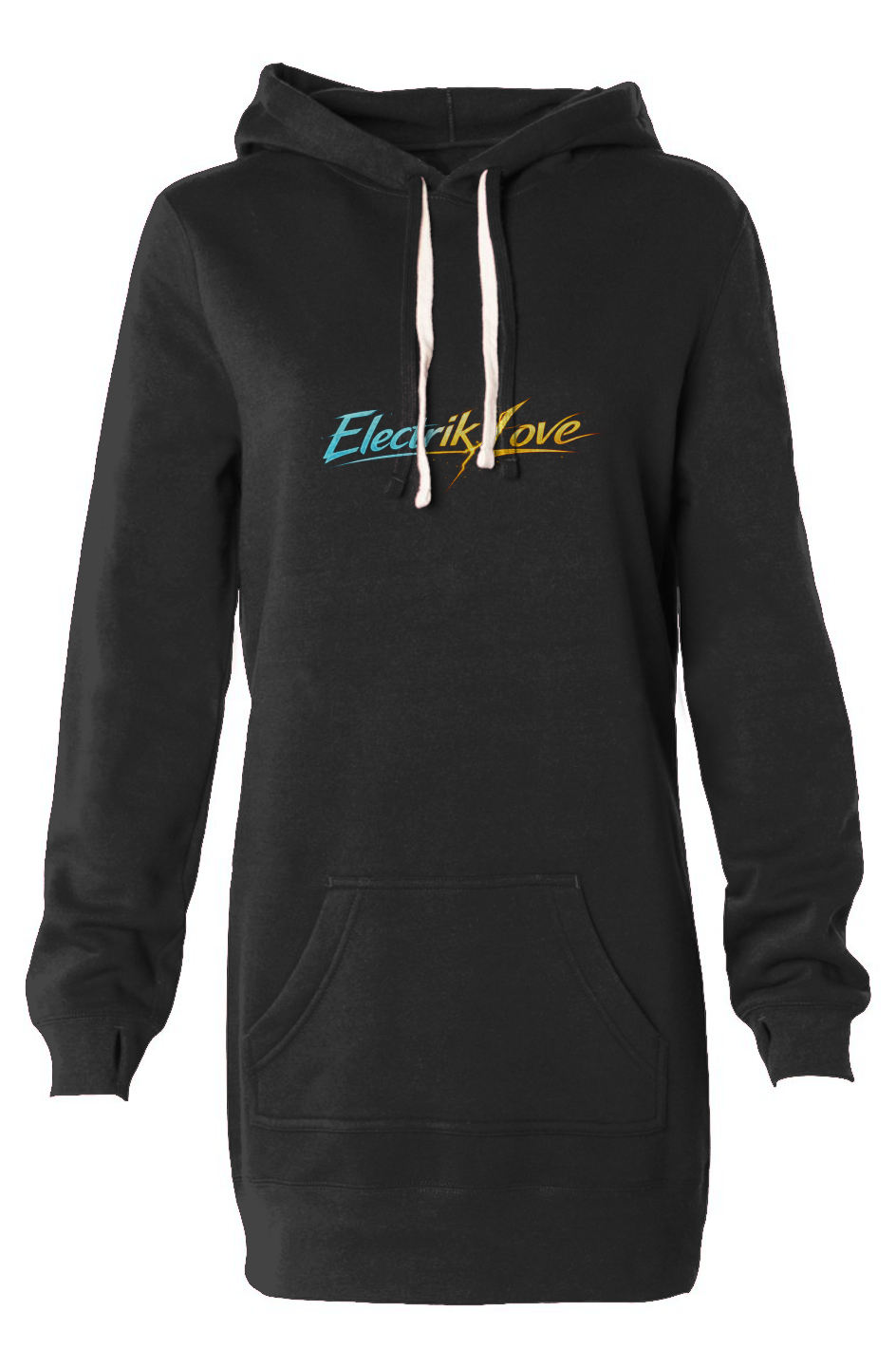 Electrik Love Hooded Sweatshirt Dress-Sweet Society
